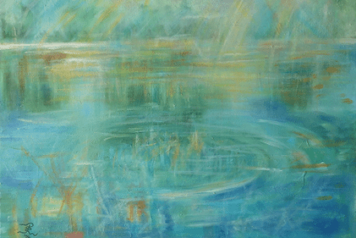 Tükröződések: 50*70cm, olaj, vászon