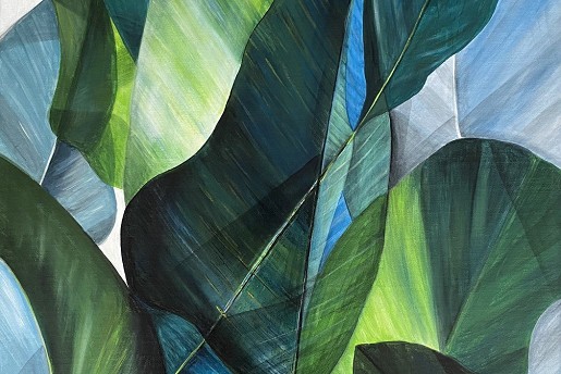 Zöld harmónia II.: 50*70cm, akryl, vászon