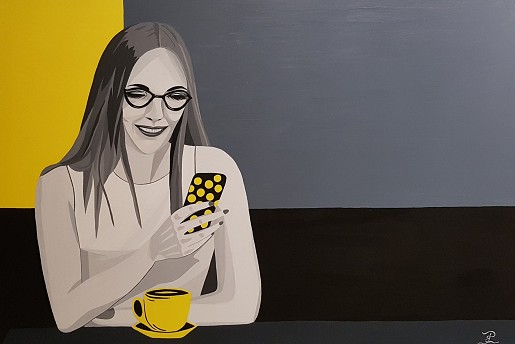 Brigitte: 50*70cm, acrylic, canvas