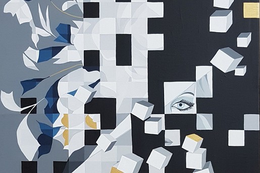 Matrix: 50*70cm, acrylic, canvas