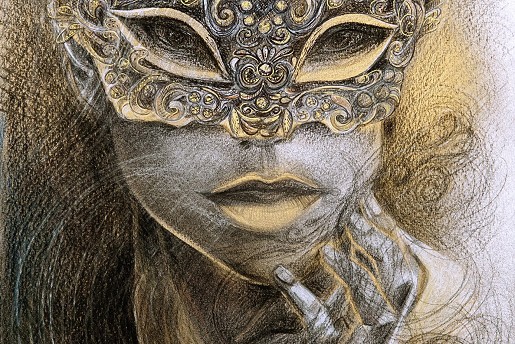 Secret: 25*35cm, acrylic, pencil, paper