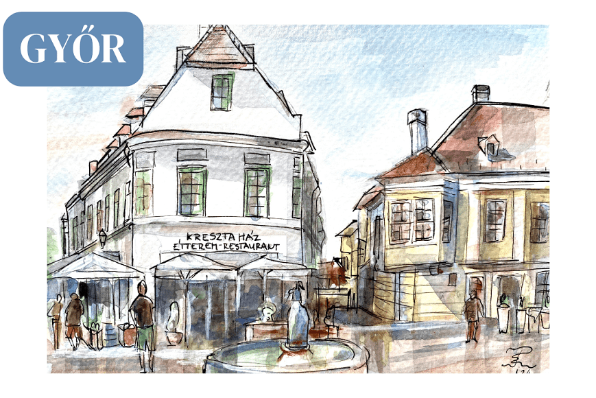 Hűtőmágnes Kreszta ház