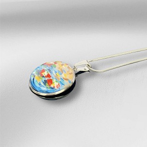 Monet inspirációs kerek medál