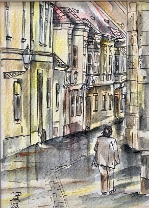 Belvárosi utcarészlet - Győr