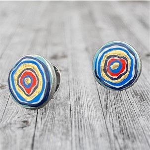 Hundertwasser inspirációs fülbevaló