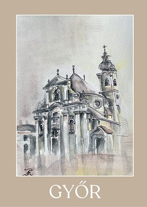 Art Postcard – Carmelite Church – printed from my original watercolor